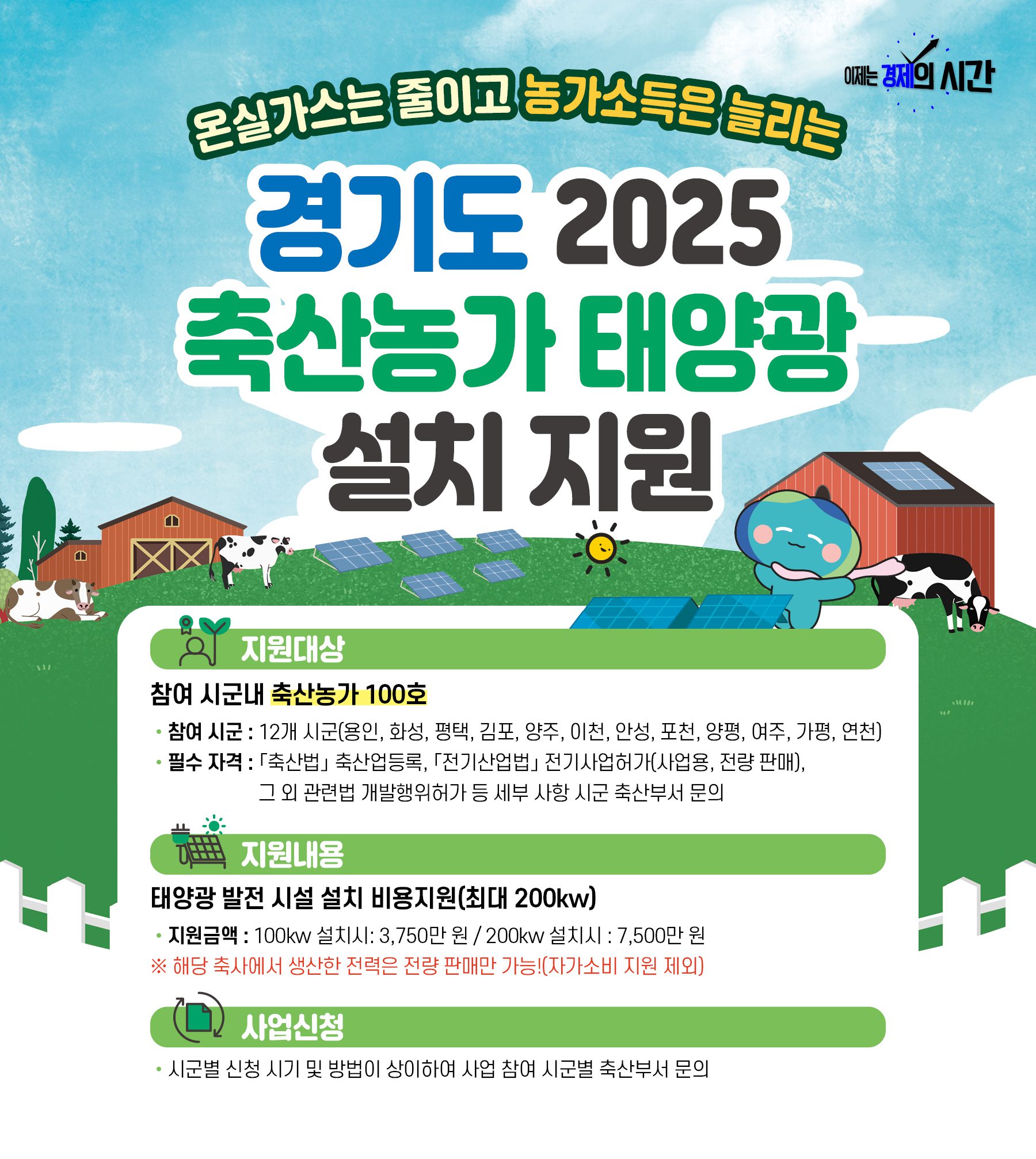 경기도 2025 축산농가 태양광 설치지원