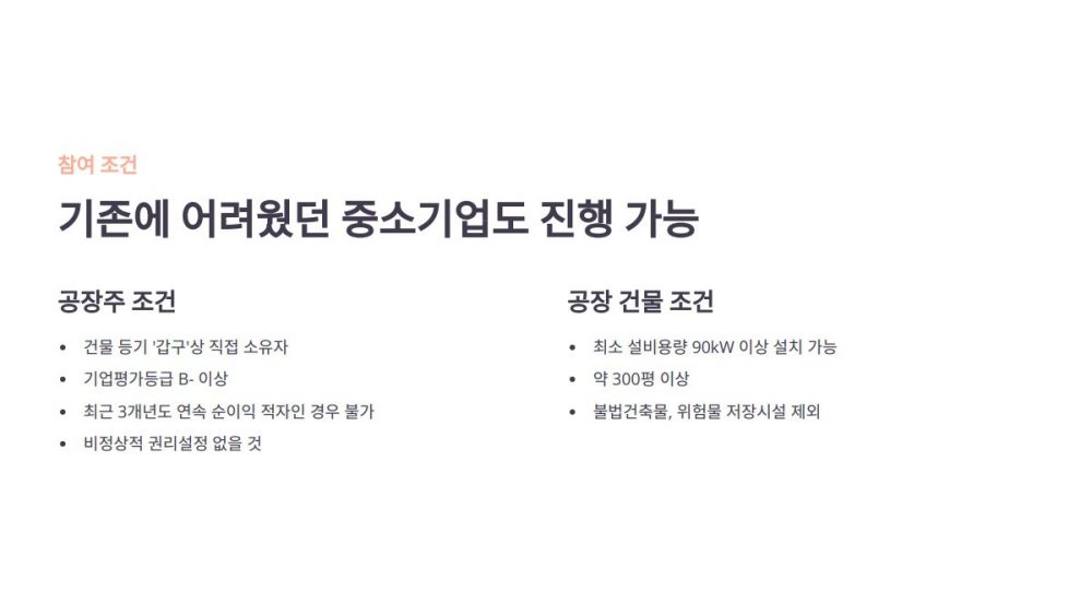 공장지붕 태양광 임대사업 무자본 보증보험 팩토리 태양광 인성에너지